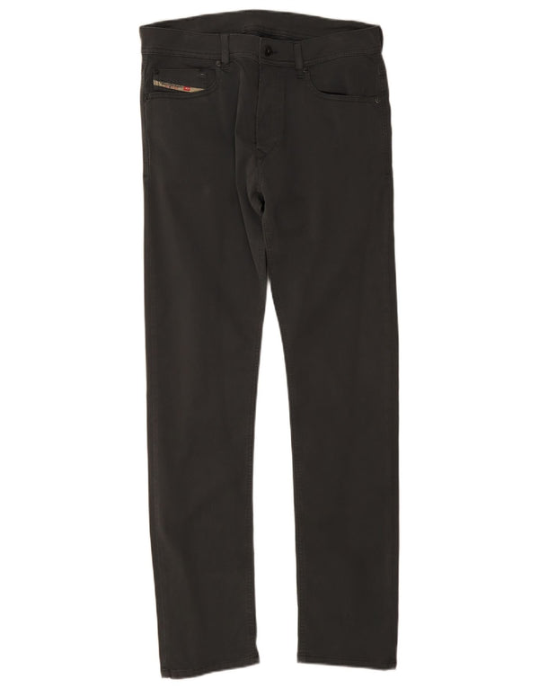 Calça casual masculina slim diesel W29 L31 algodão cinza