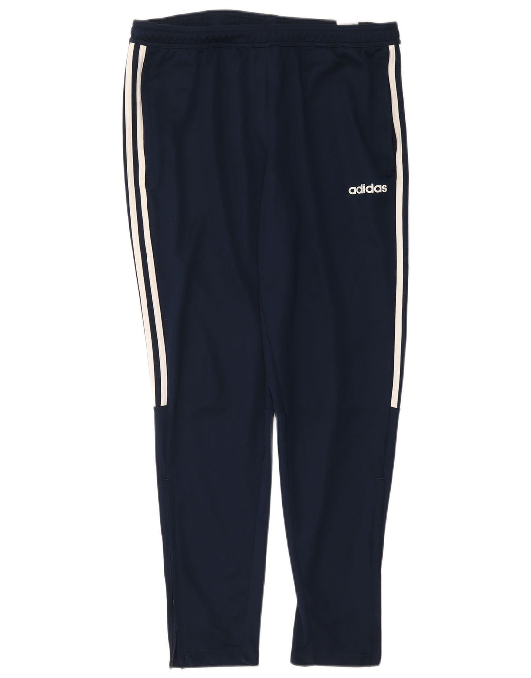 Calças de treino ADIDAS masculinas Aeroready grandes poliéster azul marinho