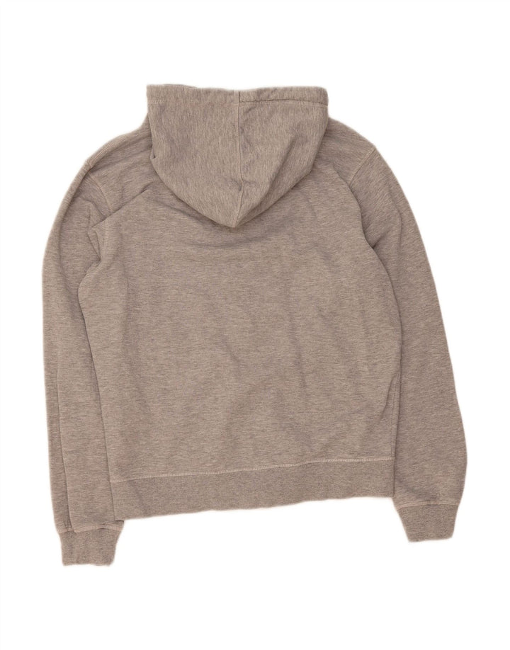 Suéter masculino com capuz e zíper gráfico RICHFIELD San Francisco grande algodão cinza