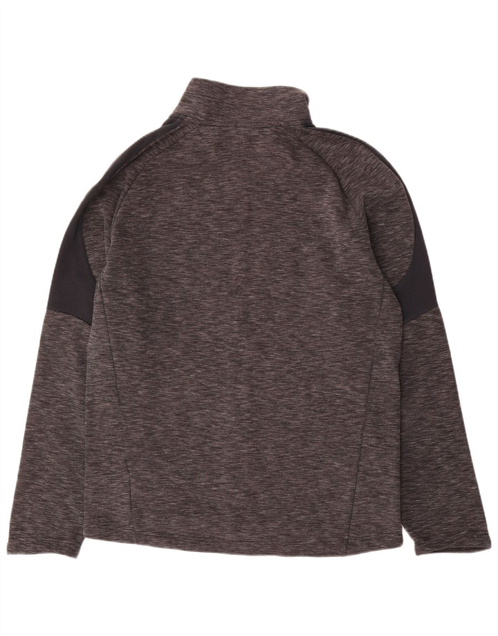 PUMA Jaqueta masculina de agasalho cinza médio algodão colorblock