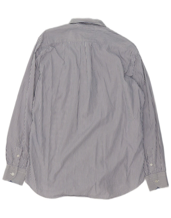 Camisa masculina de ajuste regular HARMONT & BLAINE XL azul risca de giz algodão