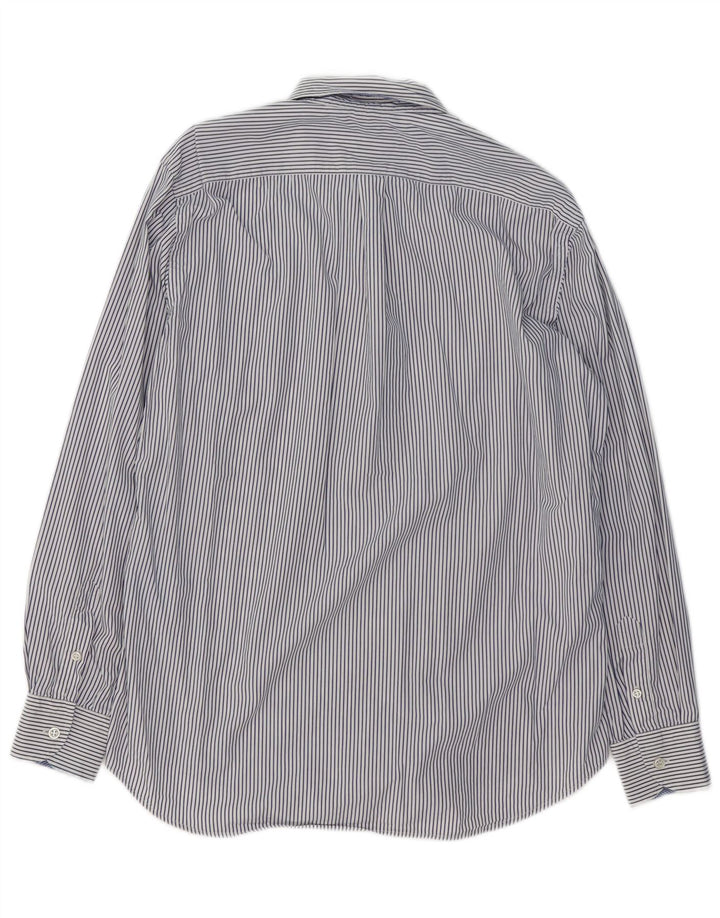 Camisa masculina de ajuste regular HARMONT & BLAINE XL azul risca de giz algodão