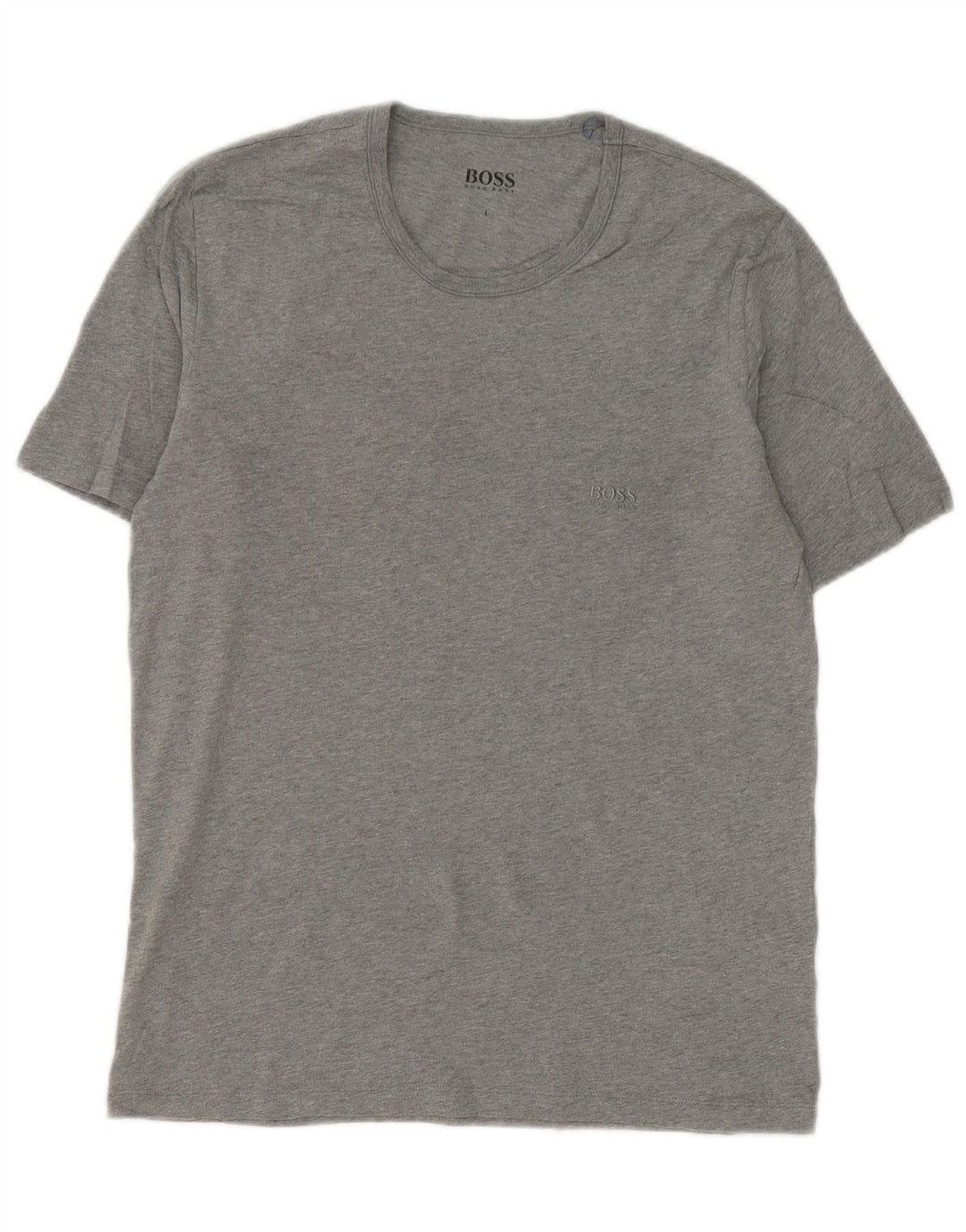 Camiseta masculina Hugo Boss grande algodão cinza