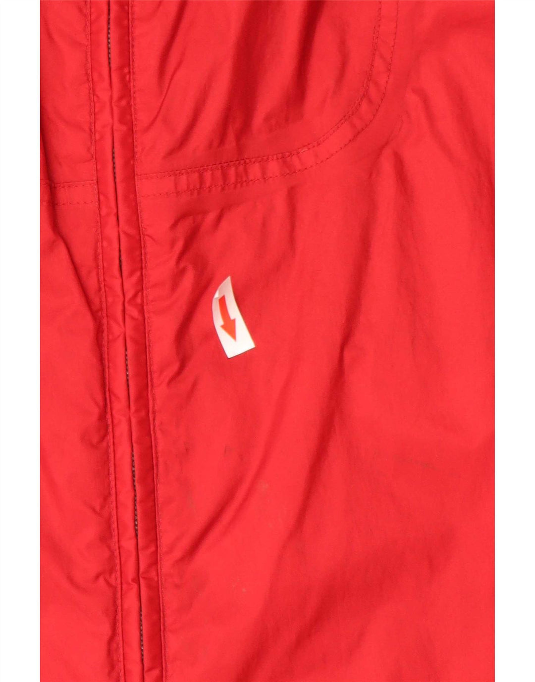 Jaqueta de chuva masculina Adidas com capuz UK 44/46 grande poliamida vermelha