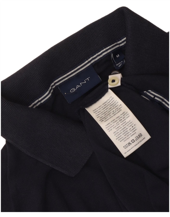 Camisa polo masculina Gant médio algodão azul marinho