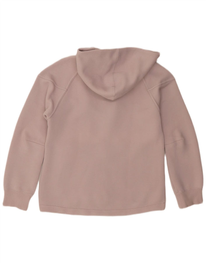 Suéter Nike feminino com capuz e zíper UK 14 rosa médio