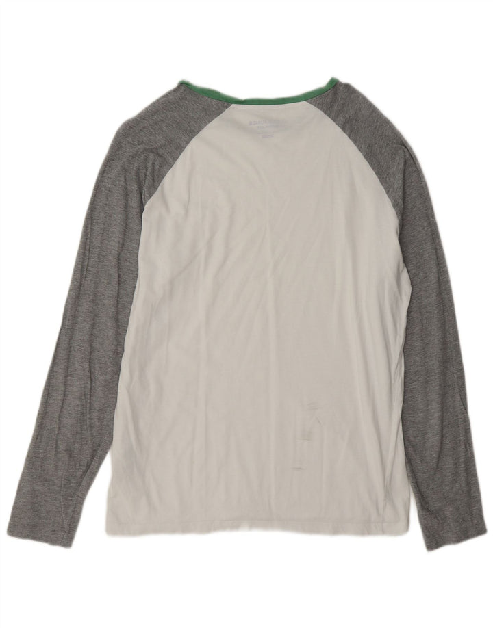 Jack & Jones Mens Regular Fit Top Manga Longa Grande Colorblock Branco