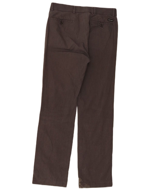 Calça jeans masculina Dockers reta W31 L32 algodão listrado cinza