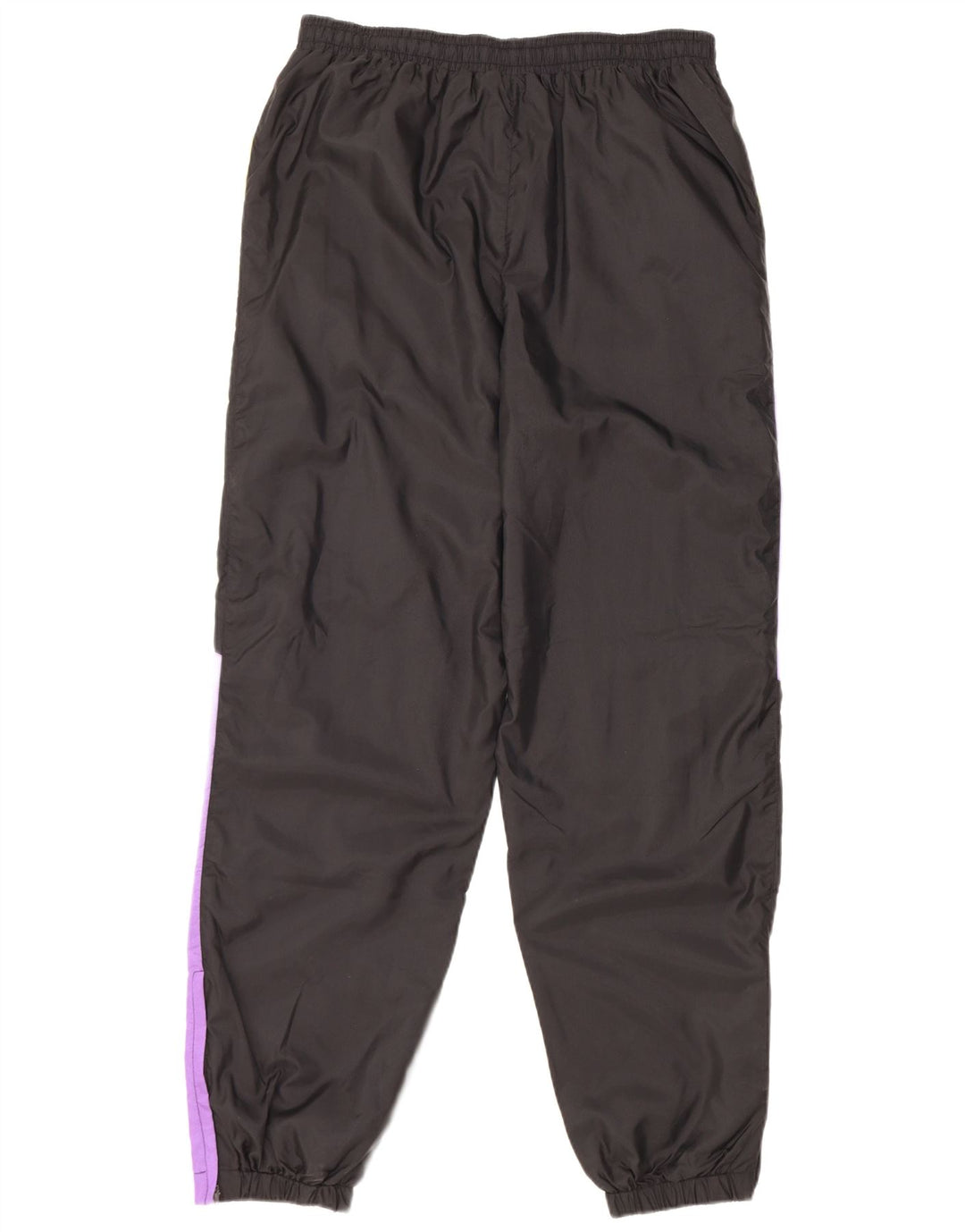 Calça de treino masculina vintage joggers médio preto colorblock nylon