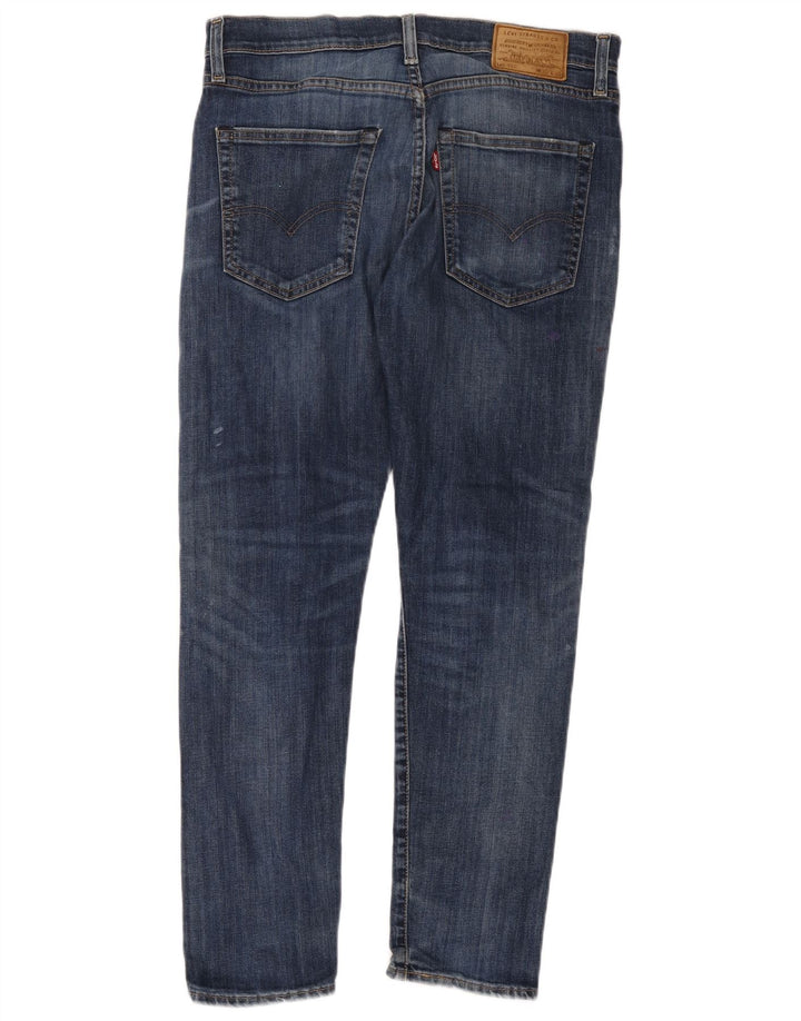 Levi's Masculino 512 Slim Tapered Jeans W33 L30 Azul Algodão