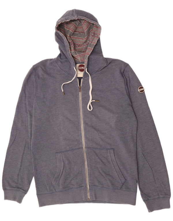 Suéter masculino Colmar com capuz e zíper XL azul marinho algodão