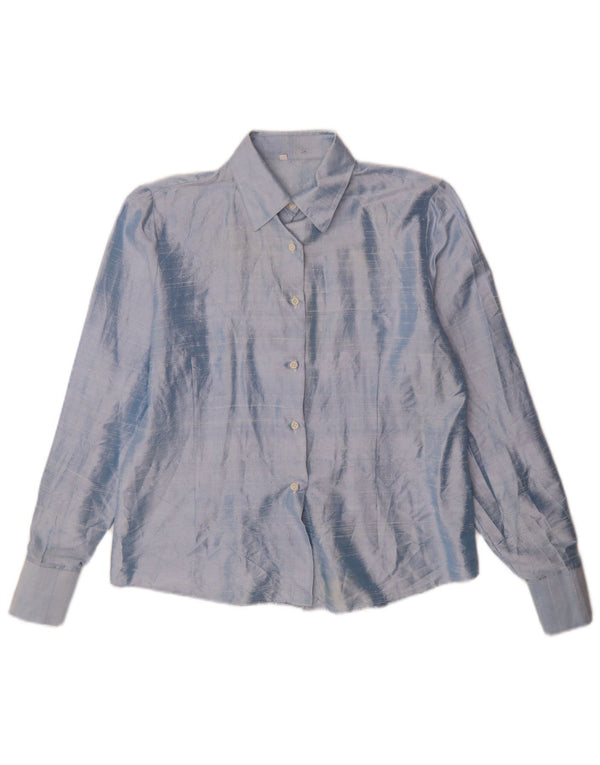 Blusa Camisa Feminina Vintage IT 48 XL Azul