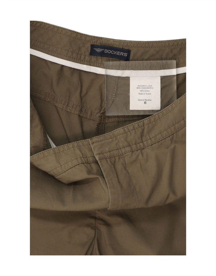 DOCKERS Womens Chino Shorts US 6 Medium W28  Khaki Cotton Vintage Dockers and Second-Hand Dockers from Messina Hembry 