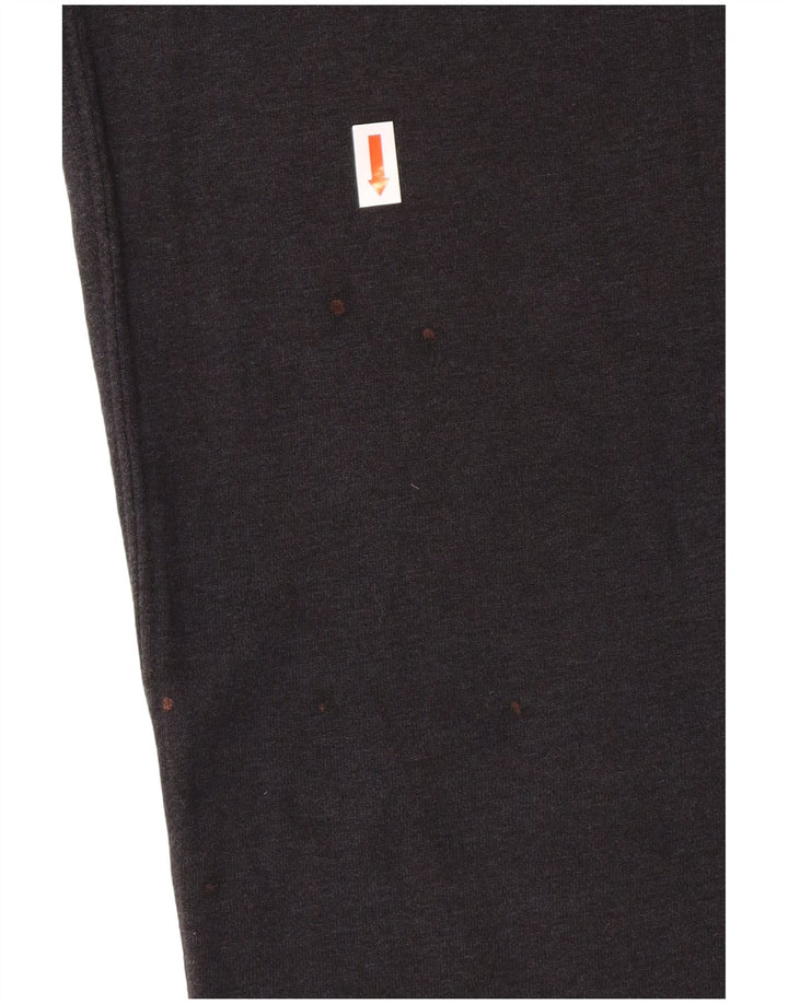 Nike feminino gráfico agasalho calças joggers reino unido 6 xs preto algodão esportes