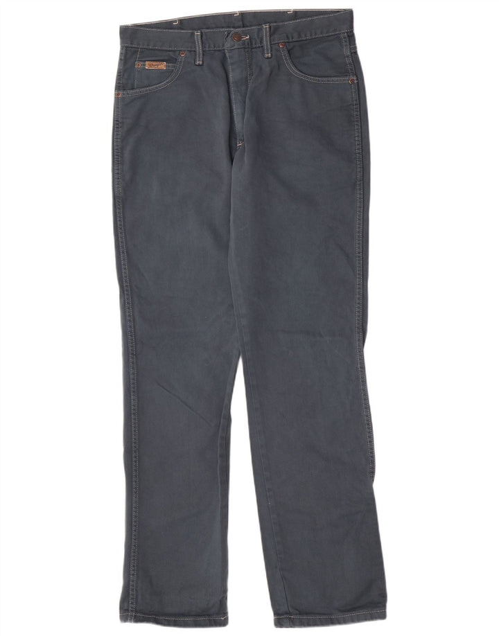 Wrangler Masculino Texas Straight Jeans W34 L34 Cinza Algodão