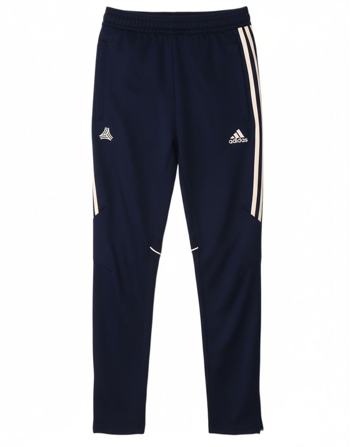 Calças de treino ADIDAS Menino Climacool 11-12 anos azul marinho poliéster