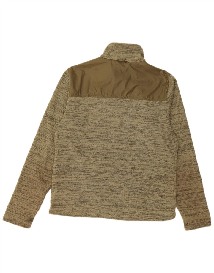 JACK WOLFSKIN Jaqueta masculina de agasalho pequeno poliéster manchado cáqui