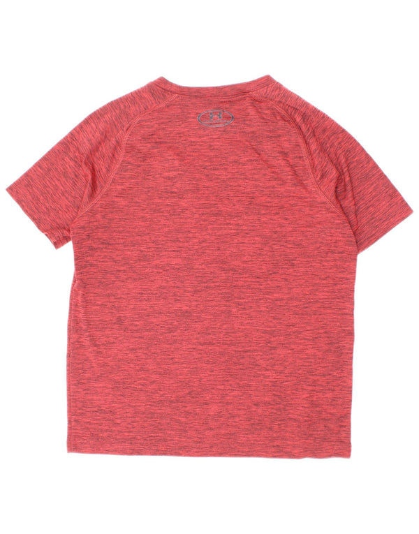 Camiseta Under Armour Boys Heat Gear Graphic Top 7-8 anos Pequeno Borgonha