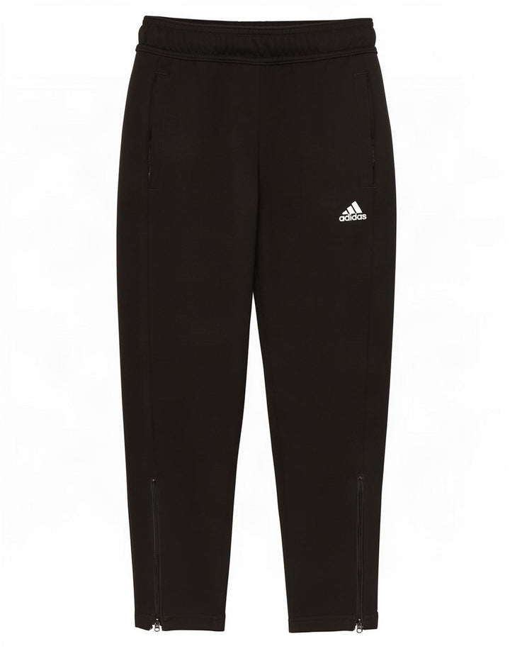 Calças de treino Adidas meninos 7-8 anos preto poliéster