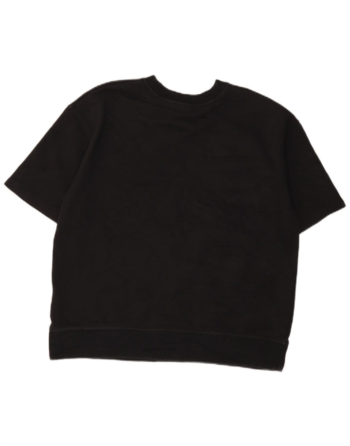 Camiseta masculina Zara Top pequeno algodão preto