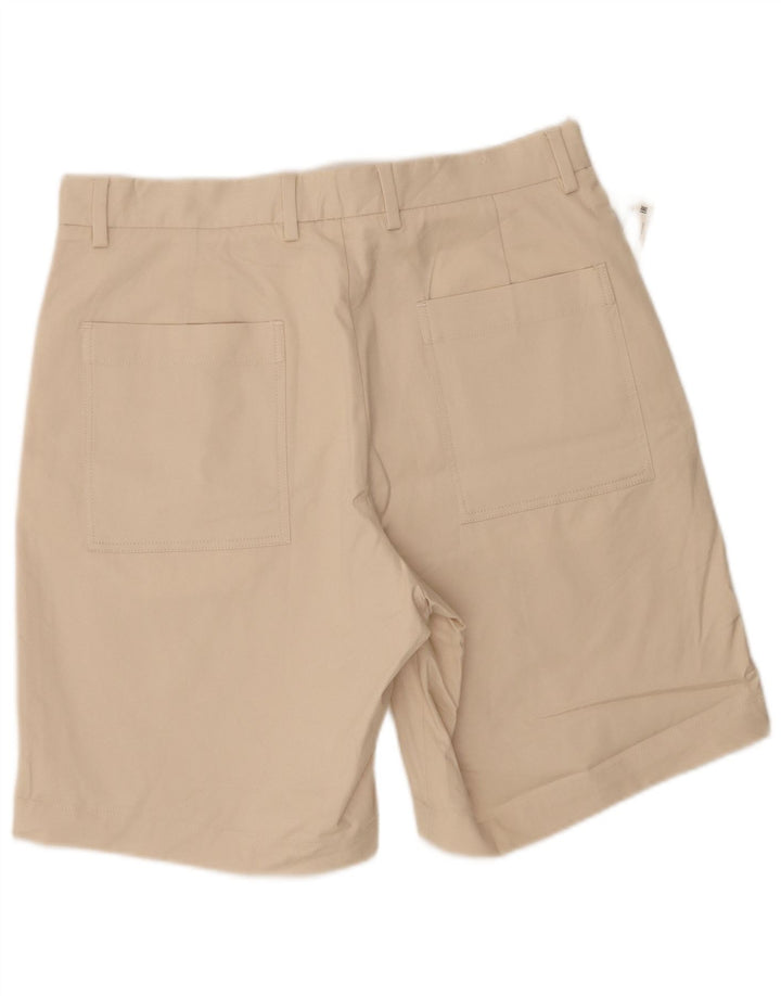 Zara Mens Chino Shorts W32 Algodão Bege Médio
