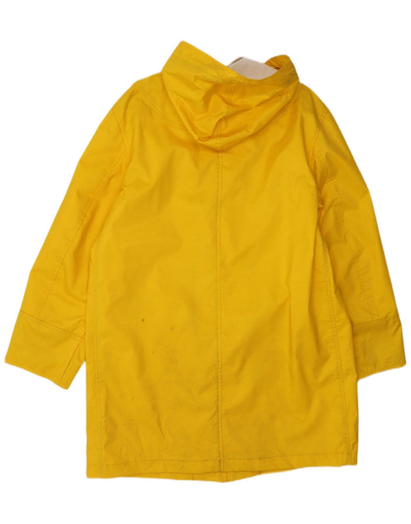 Capa de chuva masculina vintage com capuz UK 42 XL amarela