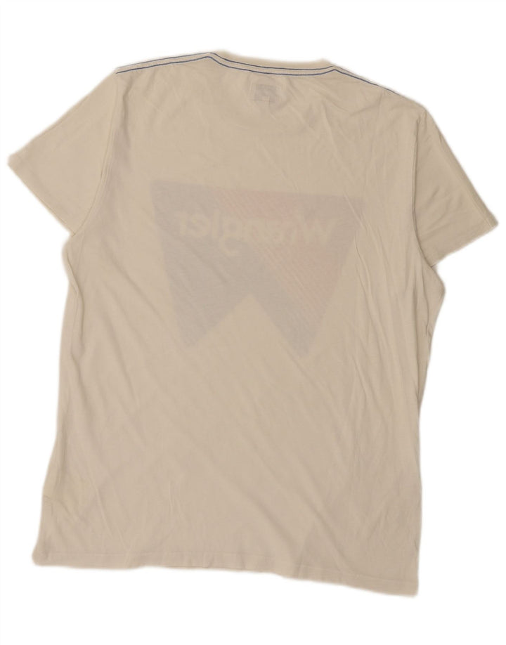Camiseta gráfica masculina WRANGLER grande algodão branco