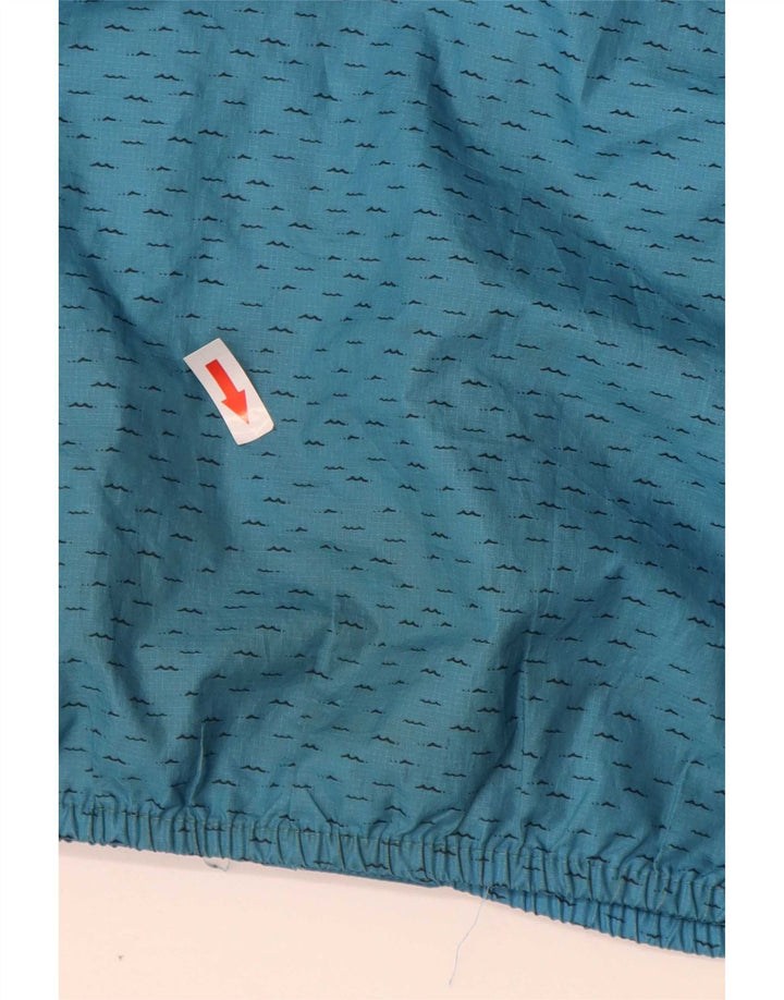 Jaqueta de chuva masculina com capuz The North Face pequena azul poliéster