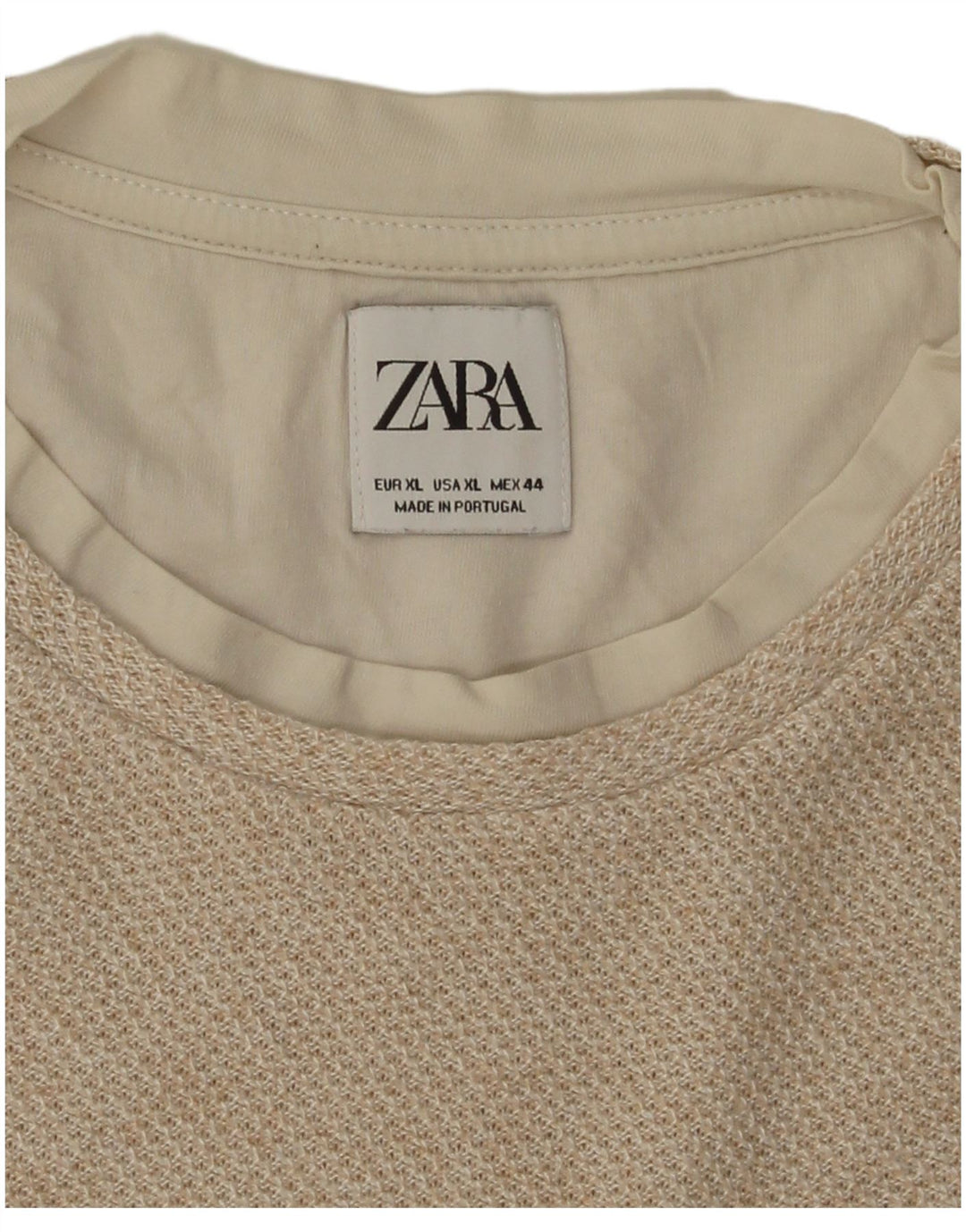 Camiseta masculina Zara XL bege