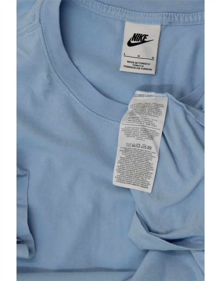 Camiseta feminina Nike UK 16 grande algodão azul