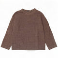 Zara Suéter feminino oversized com gola redonda, Reino Unido 10, pequeno, cinza, poliéster