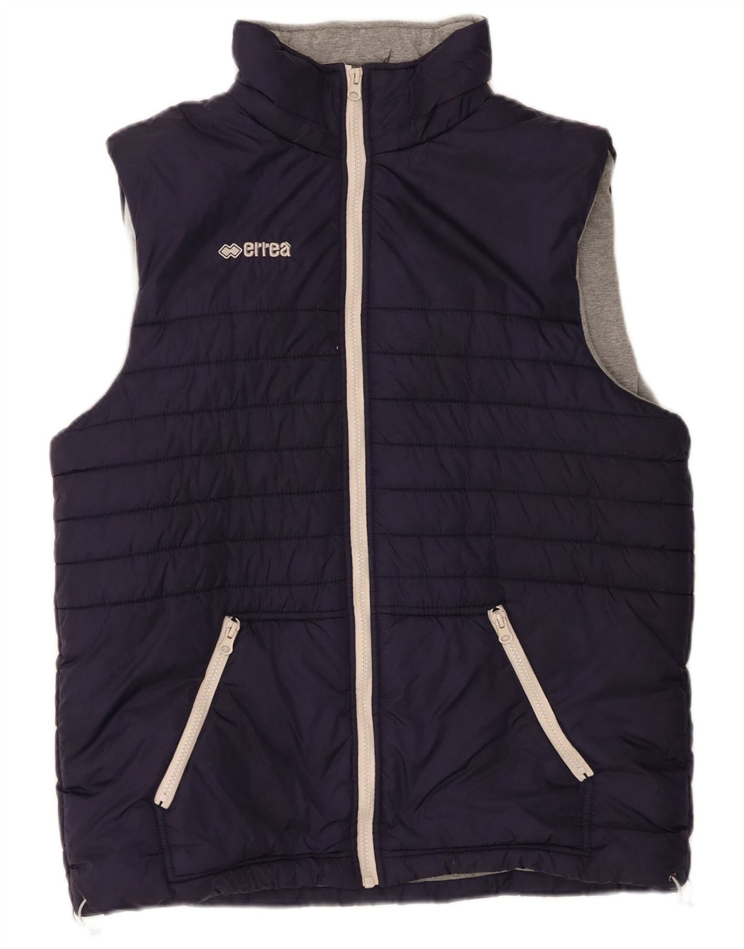 Colete acolchoado masculino Errea UK 40 grande nylon azul marinho