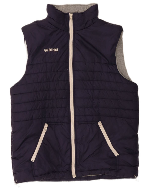 Colete acolchoado masculino Errea UK 40 grande nylon azul marinho