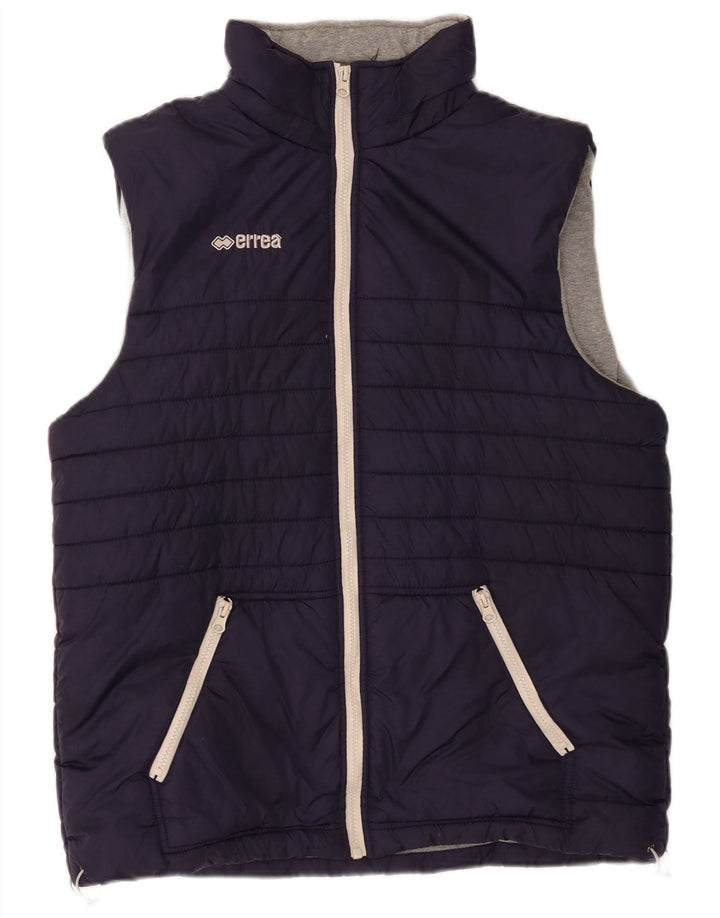 Colete acolchoado masculino Errea UK 40 grande nylon azul marinho