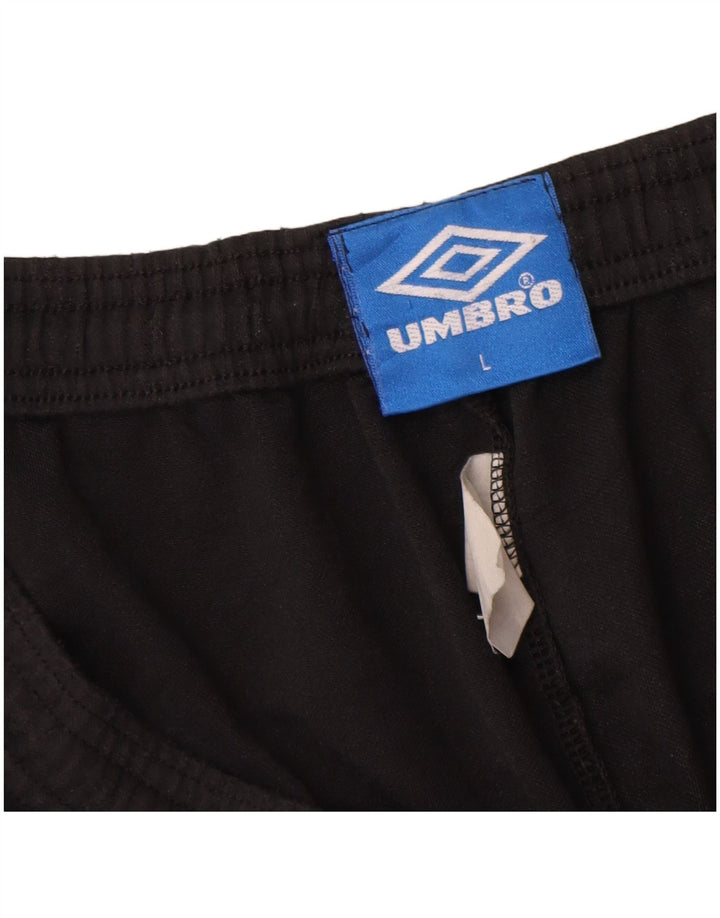Shorts esportivos gráficos masculinos Umbro grandes pretos