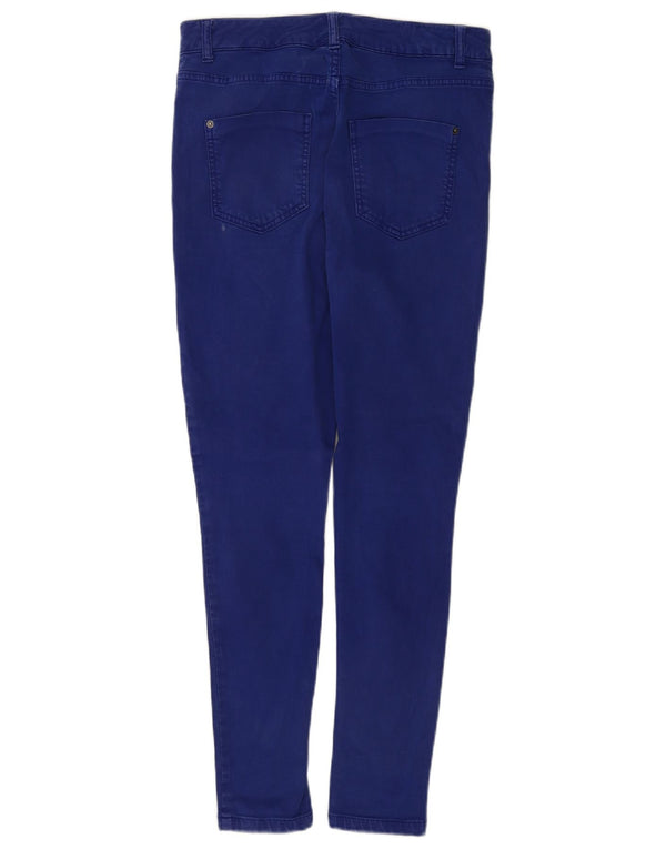 Calça jeans feminina Marks & Spencer super skinny UK 12 médio W30 L28 azul algodão