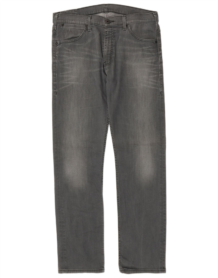Jeans retos masculinos Levi's W36 L34 algodão cinza