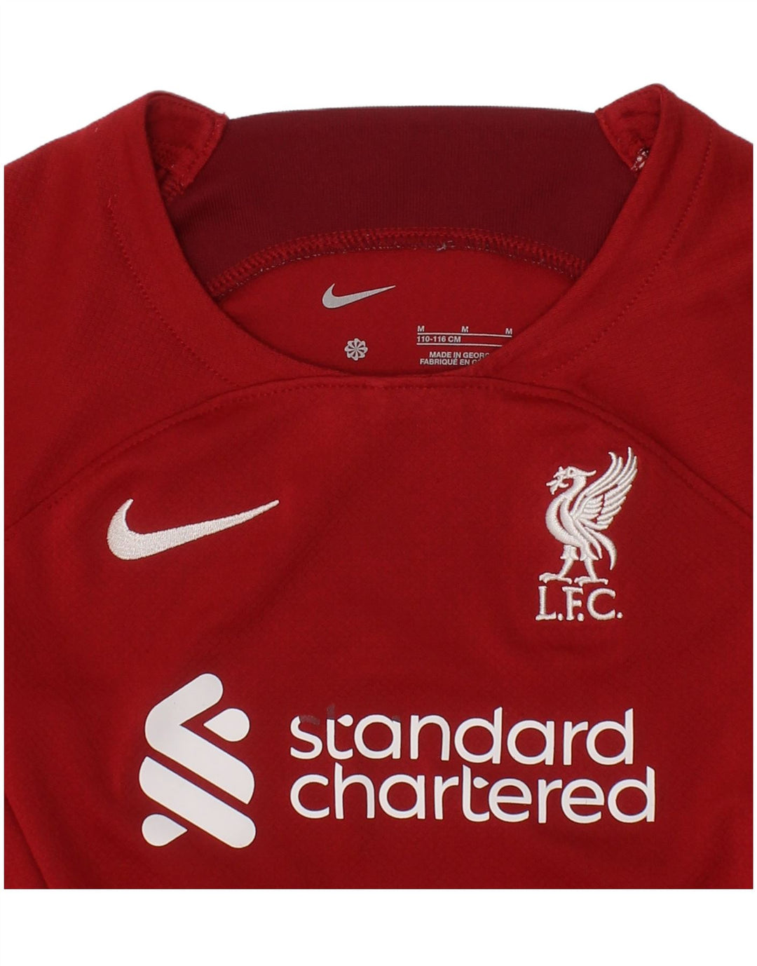 Camiseta Nike Boys Liverpool Graphic Top 5-6 anos vermelho