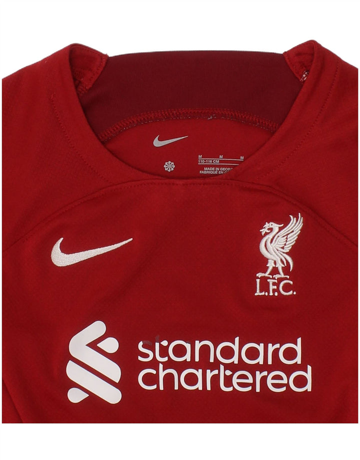 Camiseta Nike Boys Liverpool Graphic Top 5-6 anos vermelho