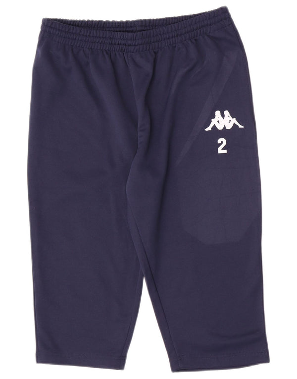 Kappa Mens Bermuda Sport Shorts Médio Azul Marinho Poliéster