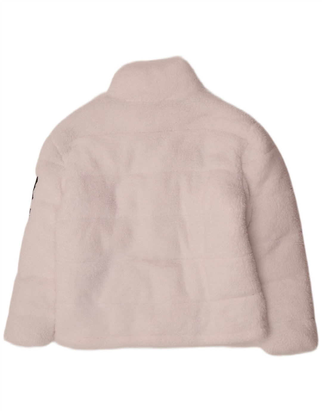 Jaqueta acolchoada de lã feminina Ellesse UK 14 esportes grandes de poliéster branco