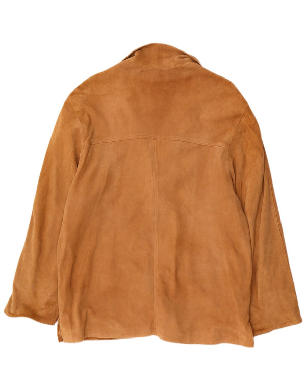 Lavorazione Artigiana Jaqueta Blazer Feminina com 3 Botões UK 14 Médio Bege
