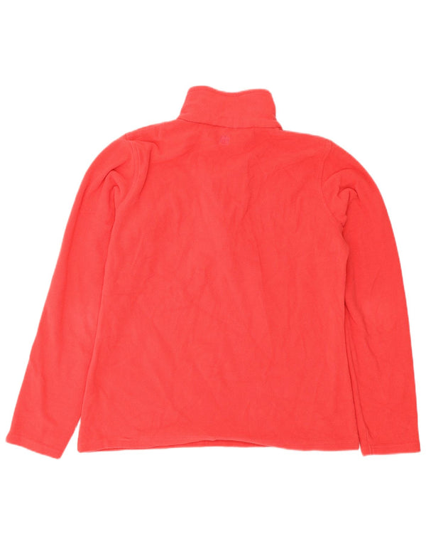Suéter de lã feminino Mountain Warehouse com zíper e pescoço UK 14 poliéster vermelho médio