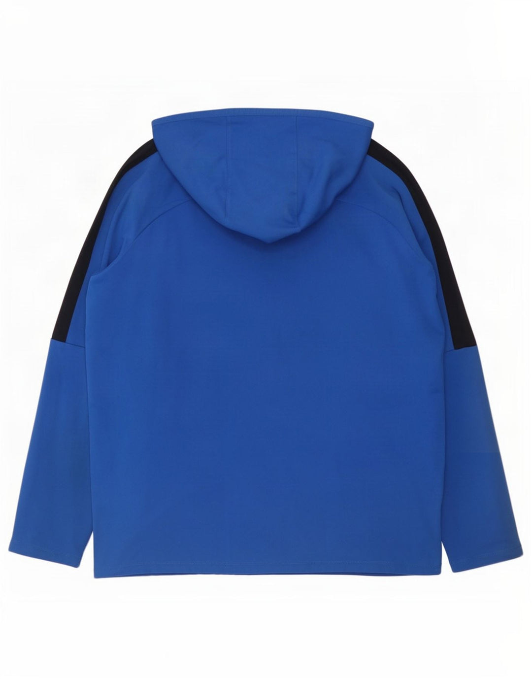 Suéter Nike masculino Dri Fit com capuz gráfico grande azul colorido bloco de poliéster