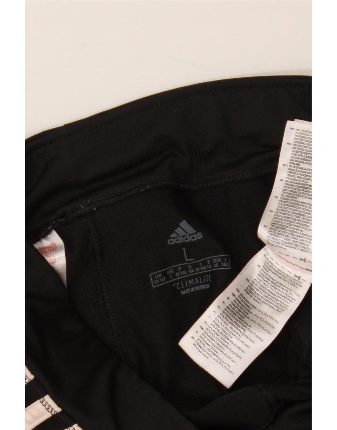 Leggings ADIDAS Meninas Climalite 13-14 Anos Grande Poliéster Preto
