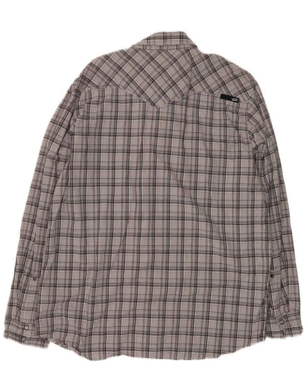 Camisa masculina Vans 2XL cinza xadrez algodão