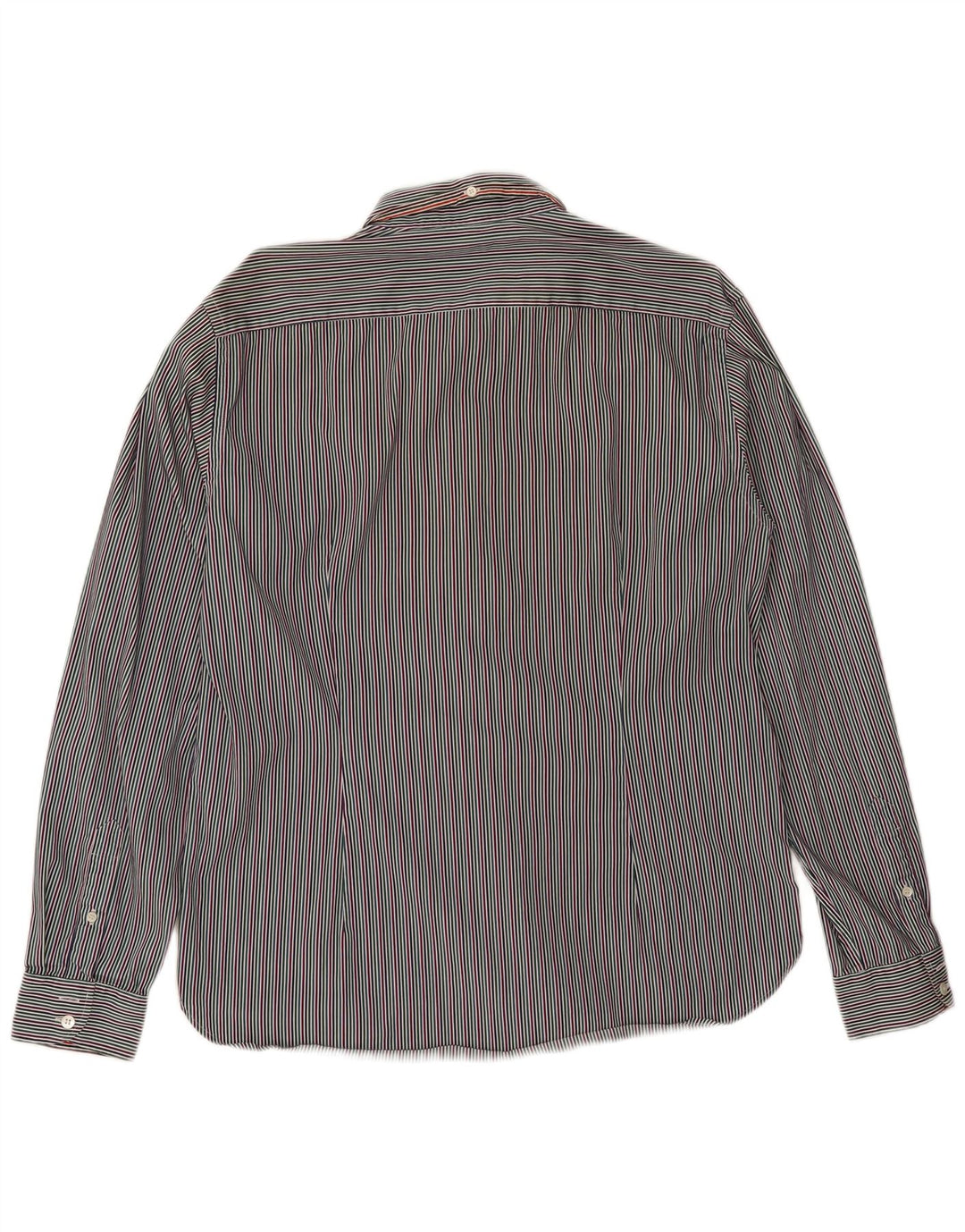 Camisa masculina Ted Baker tamanho 6 2XL algodão listrado multicolorido