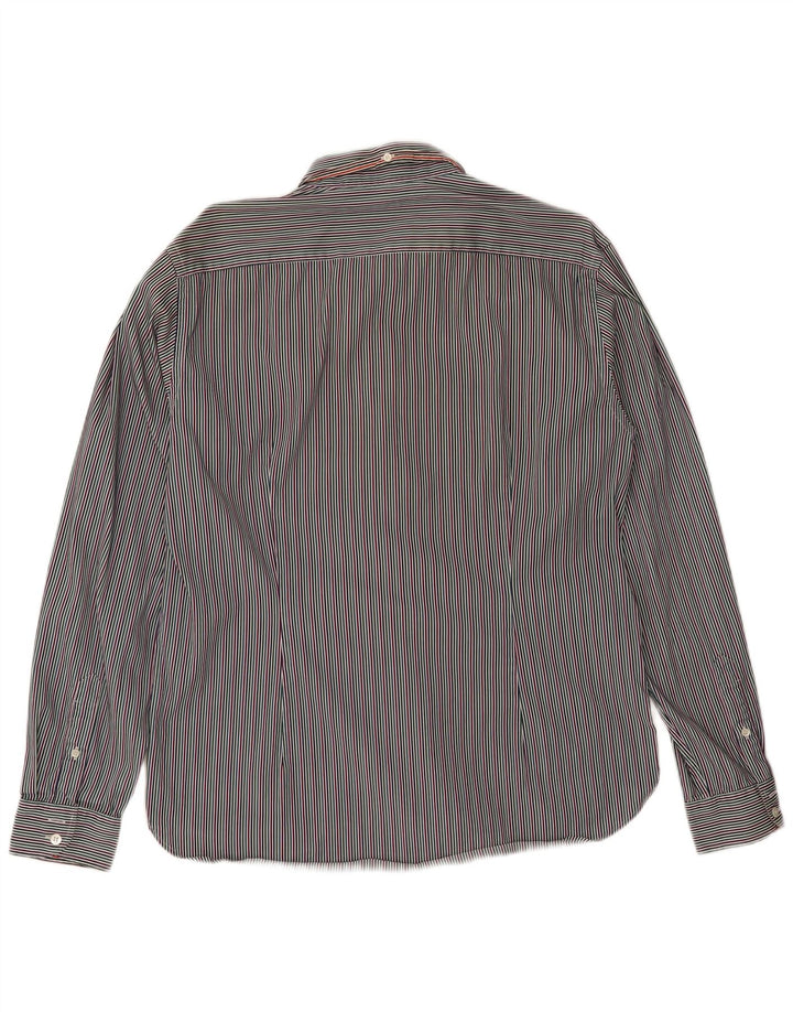 Camisa masculina Ted Baker tamanho 6 2XL algodão listrado multicolorido