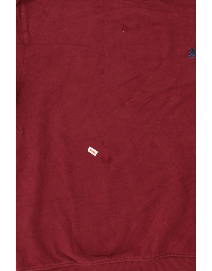 IZOD Mens Sweatshirt Jumper Large Burgundy Cotton Vintage Izod and Second-Hand Izod from Messina Hembry 