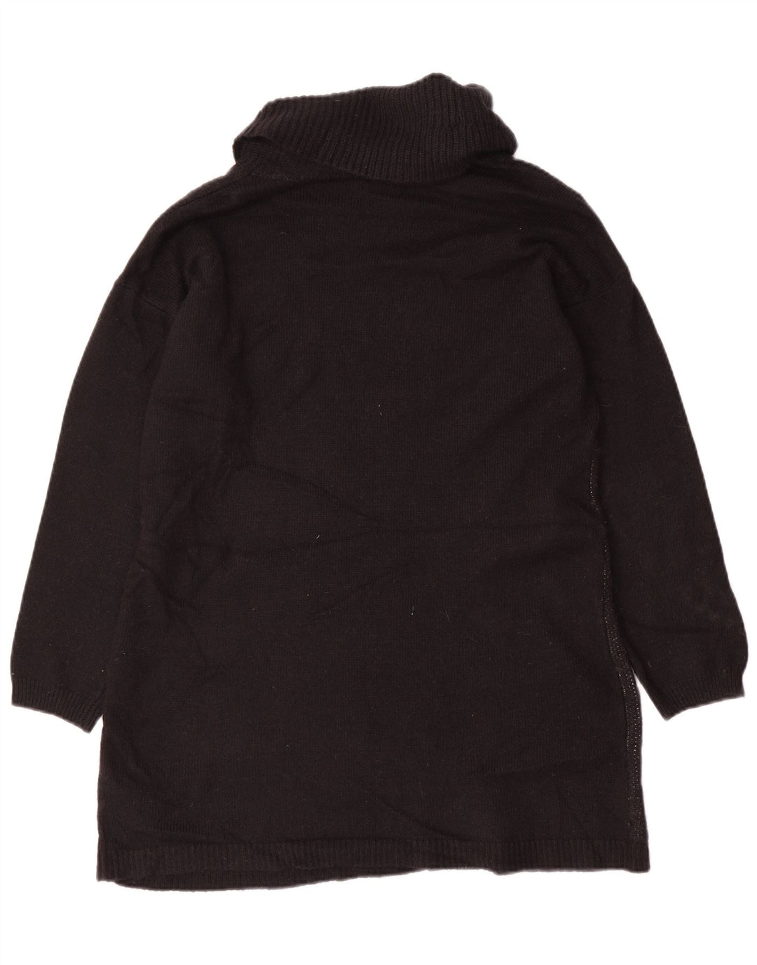 Suéter feminino Marks & Spencer com gola redonda Reino Unido 14 médio preto floral